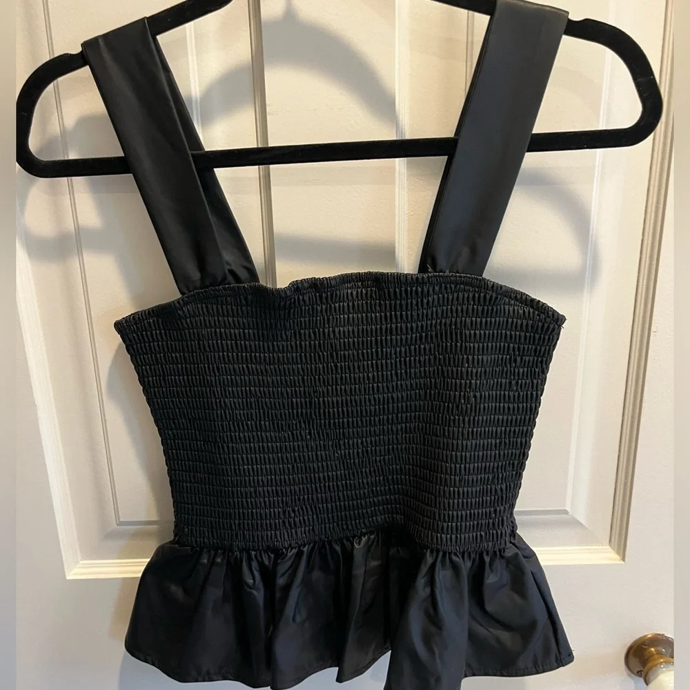 Two Cumberland leather peplum top size M - Picture 1 of 3